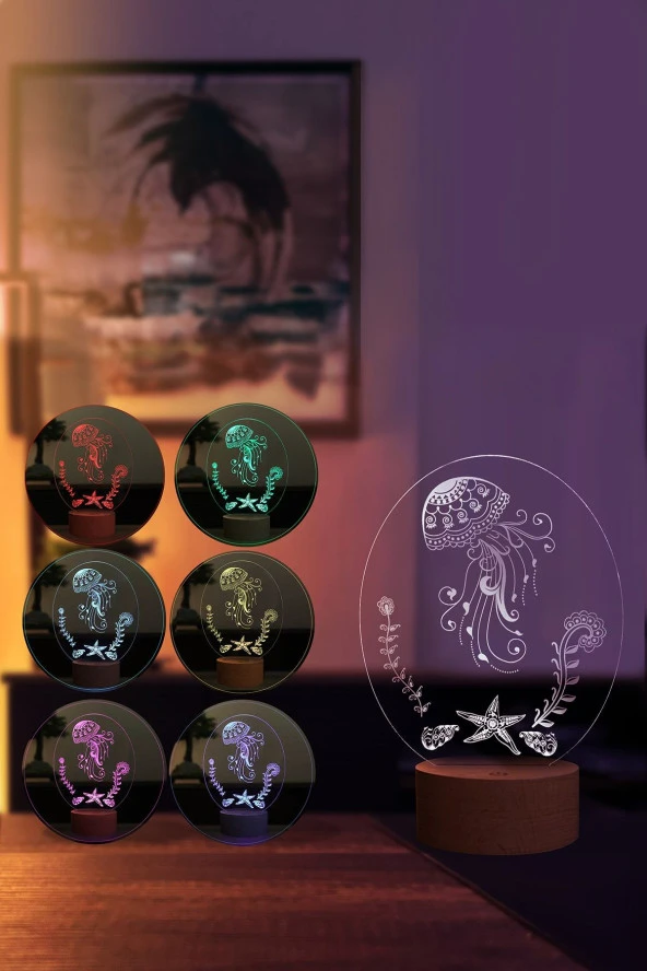 BY-LAMP Deniz Anası Gece Lambası - Resim 2