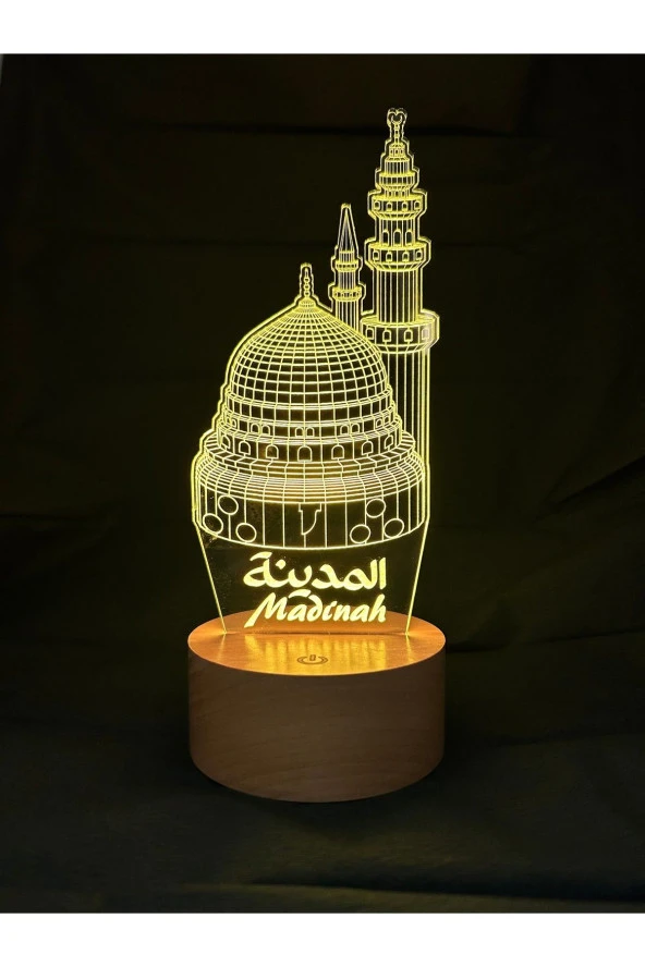 BY-LAMP 3 Boyutlu Medine Figürlü Dekoratif Hediye Led Masa Lambası ürün görseli 1