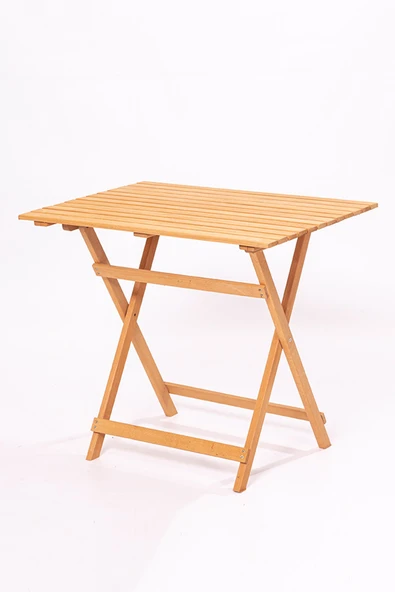 Meya Dekor Balkon - Bahçe 5'li Katlanabilir Bistro Set 4 Sandalye 1 Bahçe 60x80 Cm Masa - 4