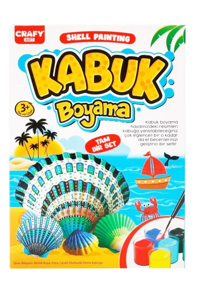 Eğlence ve Sanat Bir Arada: Crafy Art Deniz Kabuğu Boyama Seti - 5