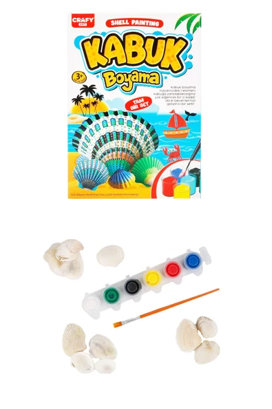Eğlence ve Sanat Bir Arada: Crafy Art Deniz Kabuğu Boyama Seti - 4