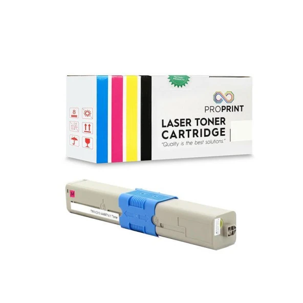 TKPrint Oki C310 - 44469715 Kırmızı Muadil Toner 3.500 Sf - Resim 2
