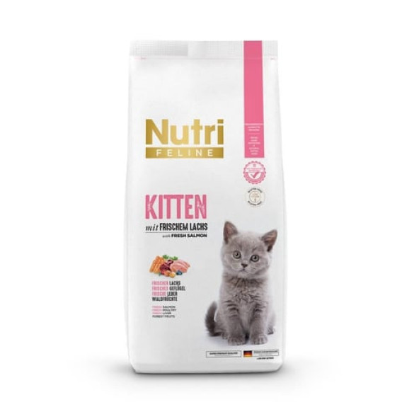 Nutri Feline Glutensiz Somonlu Düşük Tahıllı Açık Yavru Kedi Maması 2 Kg