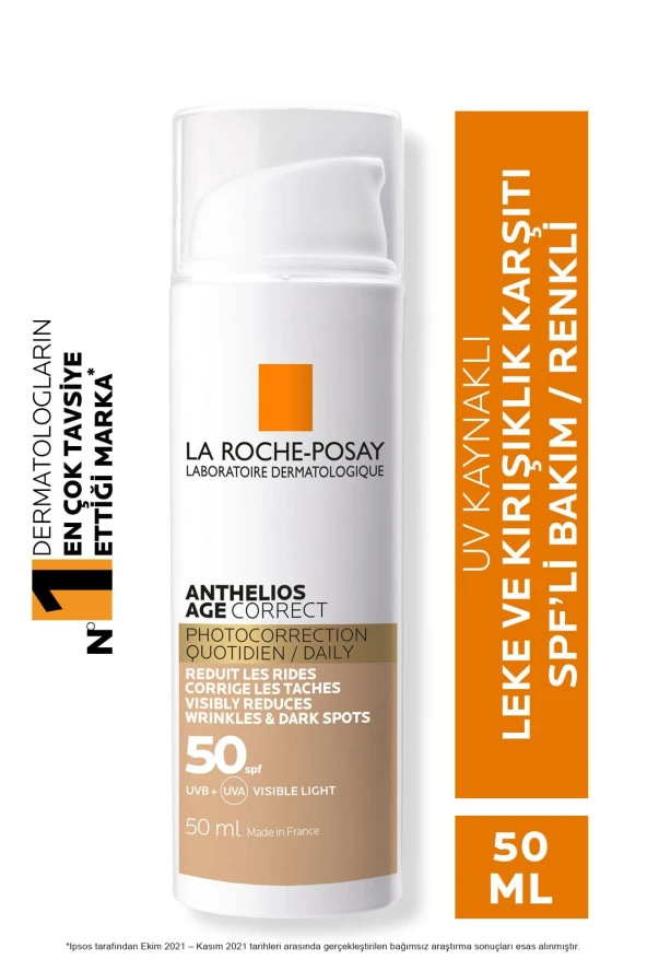 La Roche Posay La Roche Posay Anthelios Age Correct Daily Tinted Cream SPF50+ 50 ml
