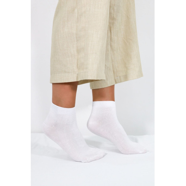 Kadın Kaliteli Bambu Patik Çorap (5 ADET) Dikişsiz Görünmez Parfümlü Kısa Model Çorap - 5