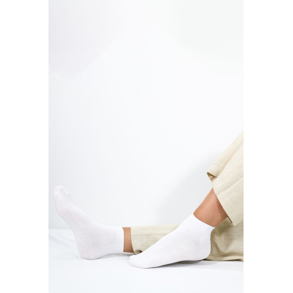 Kadın Kaliteli Bambu Patik Çorap (5 ADET) Dikişsiz Görünmez Parfümlü Kısa Model Çorap - 7