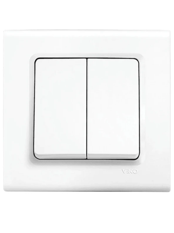 Viko Linnera Komütatör Beyaz 90440002 (Çerçeve Dahil) - 2