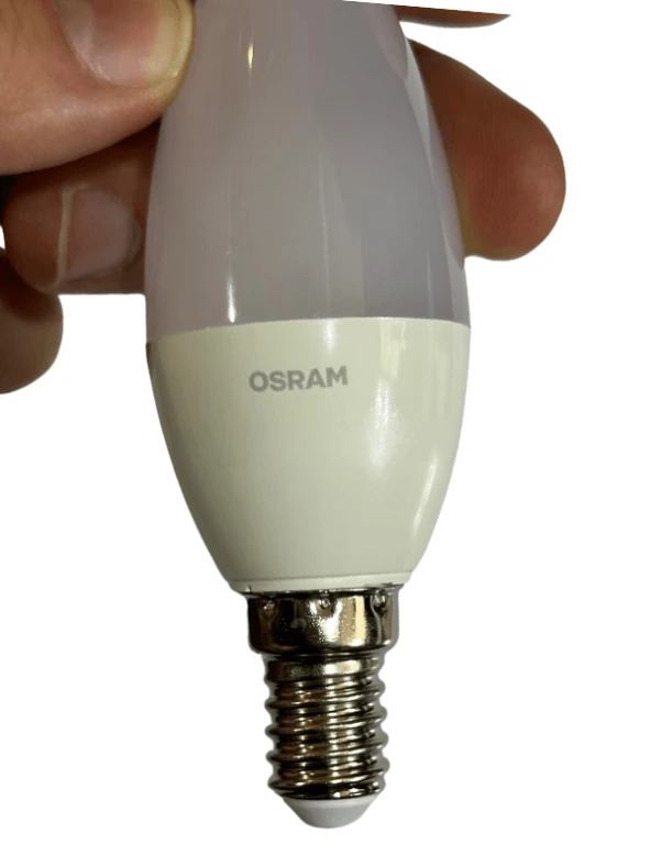 Osram 4,9W (40W) 2700K (Sarı Işık) E14 Duylu Dim Edilebilir Led Ampul (8 Adet) - Resim 4
