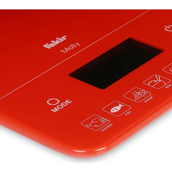 MOLLY DIJITAL MUTFAK TARTISI - KIRMIZ - 2