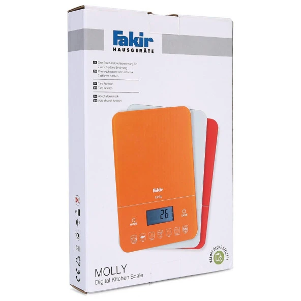 MOLLY DIJITAL MUTFAK TARTISI - KIRMIZ - 3