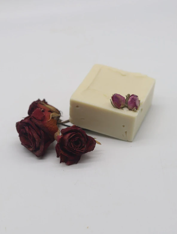 Tardan Doğal El Yapımı Dekoratif Banyo ve El Sabunu - Gül Kokulu - 2 Adet - 3