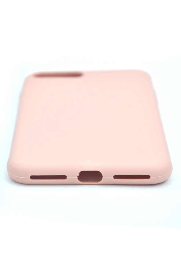 iPhone 7 Plus / 8 Plus Uyumlu Düz Renk Esnek Yumuşak Silikon Kılıf  Rubber Pembe - Resim 4