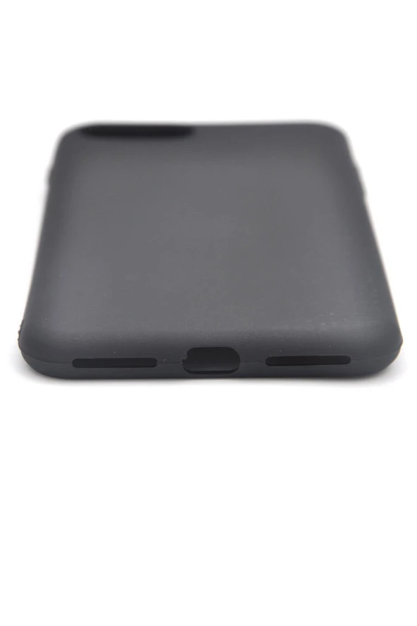 iPhone 7 Plus / 8 Plus Uyumlu Düz Renk Esnek Yumuşak Silikon Kılıf  Rubber Siyah - Resim 4