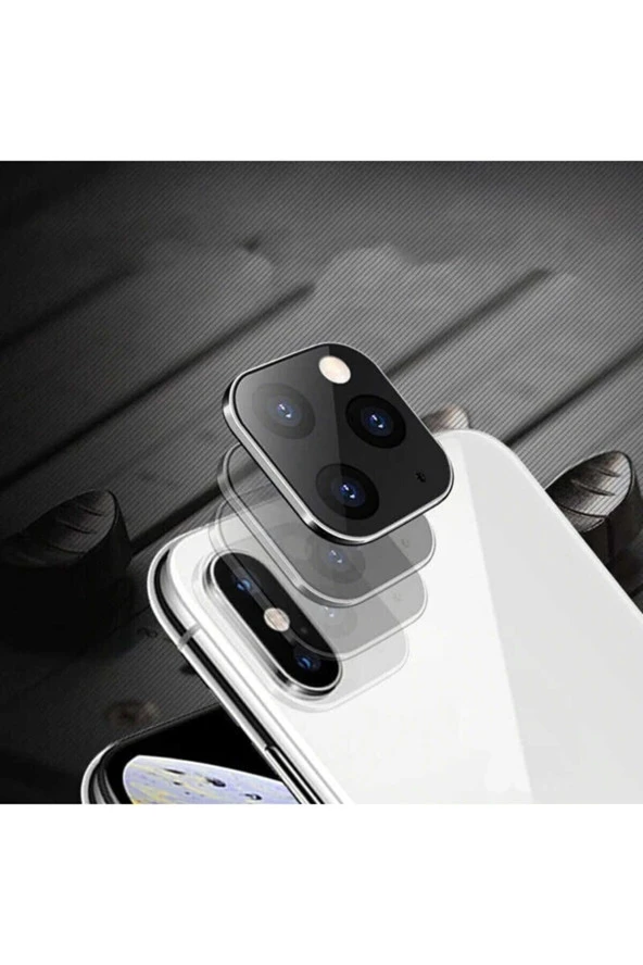 Uyumlu Iphone Xs- Iphone 11 Pro Uyumlu Kamera Lens Dönüştürücü-siyah Renk - 3