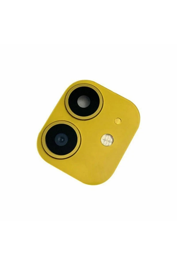 Iphone Xr 6.1 Cp-03 Iphone 11 Uyumlu Kamera Lens Dönüştürücü-sarı Renk