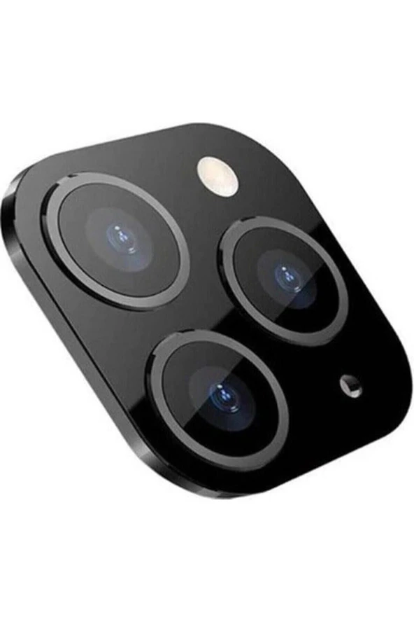 Iphone X- Iphone 11 Pro Uyumlu Kamera Lens Dönüştürücü-siyah Renk