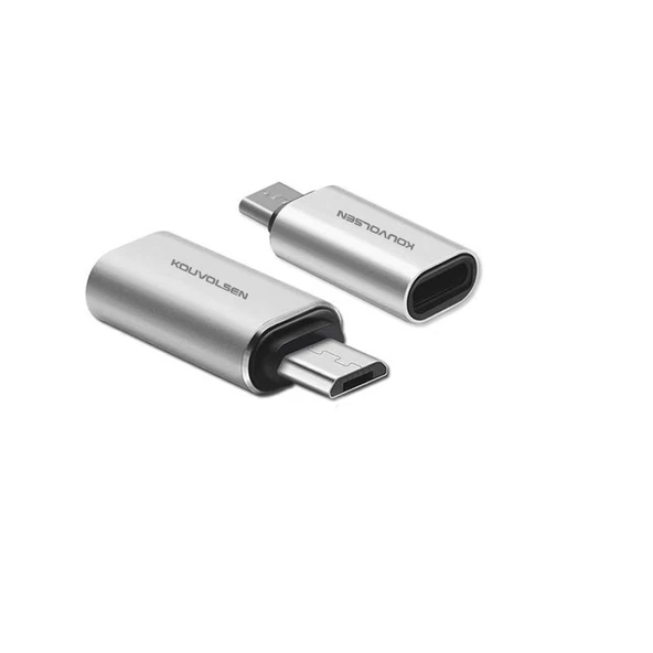 Lightnin 8 pin dişi to mikro usb erkek çevirici şarj adaptörü - Resim 2