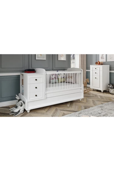 VENATTO Sandy Çocuk Odasına Dönüşebilen Bebek Odası(%100Mdf) - 3