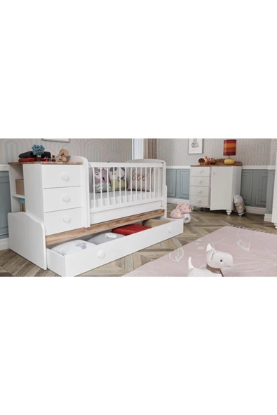 VENATTO Almina Çocuk Odası Olabilen Beşik