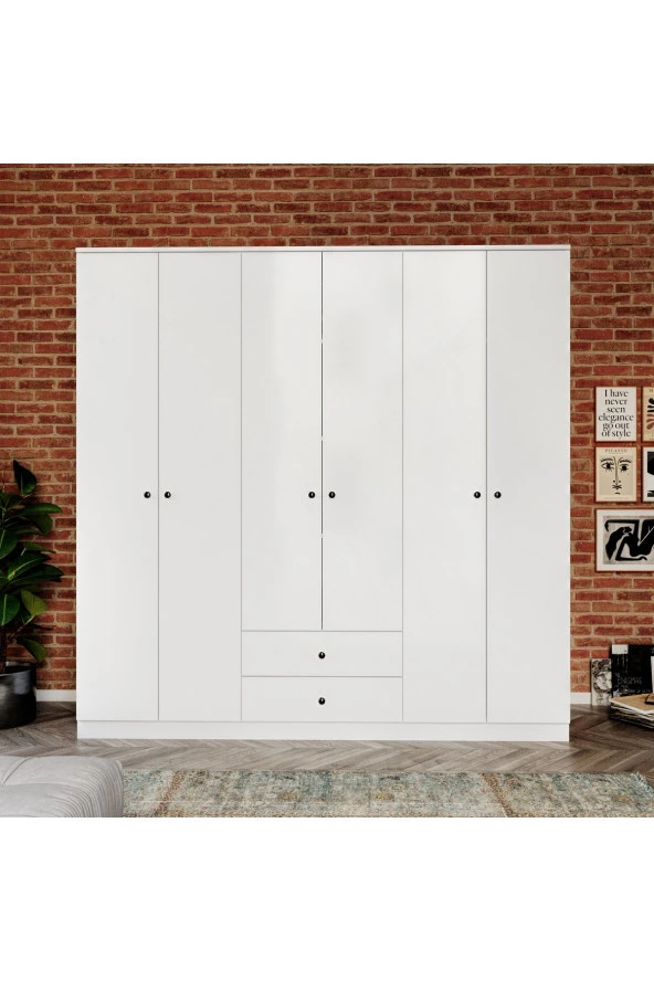 VENATTO Diamont 6 Kapaklı Dolap(%100Mdf) - 2