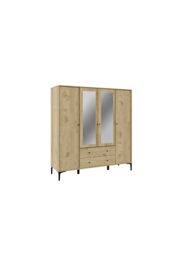 VENATTO Focus Aynalı Dolap (Meşe)