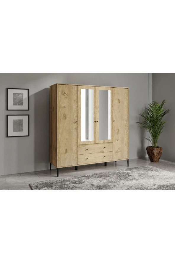 VENATTO Focus Aynalı Dolap (Meşe) - 2