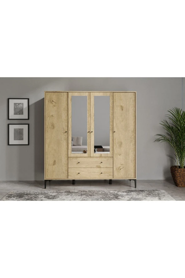 VENATTO Focus Aynalı Dolap (Meşe) - 3