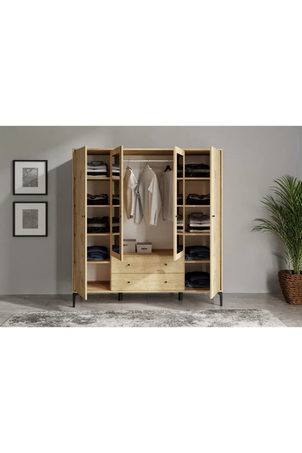 VENATTO Focus Aynalı Dolap (Meşe) - 4