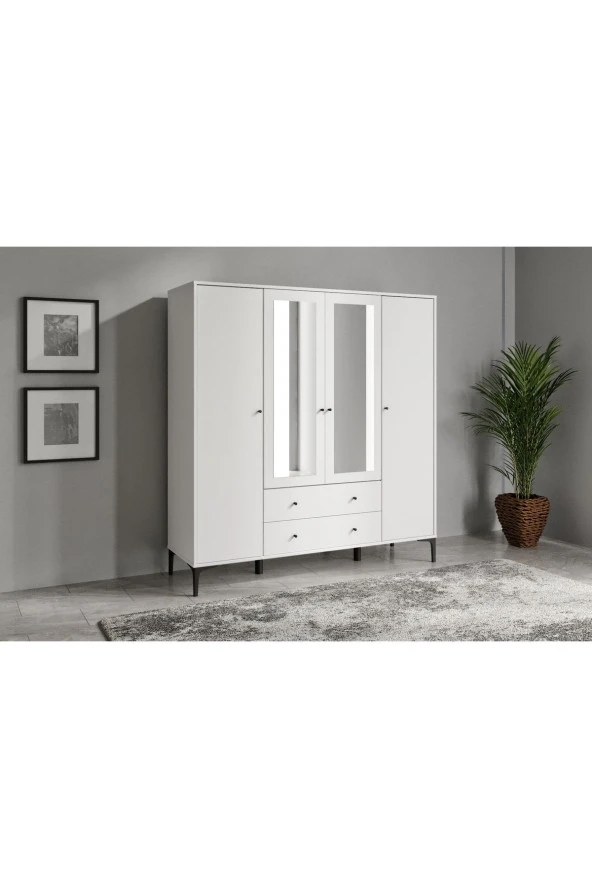VENATTO Focus Aynalı Dolap (Beyaz) - 3