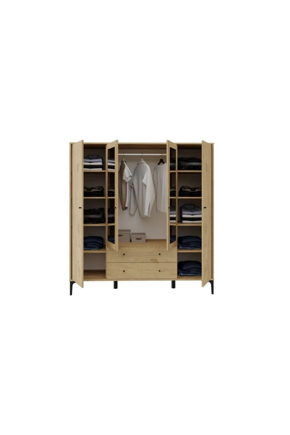 VENATTO Focus Aynalı Dolap (Meşe) - 5