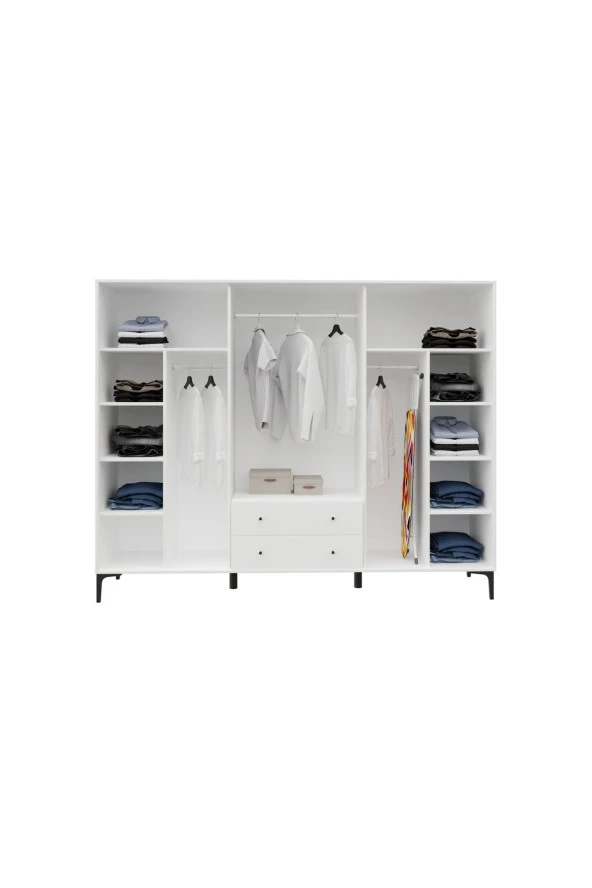 VENATTO Focus 6 Kapılı Aynalı Dolap (%100Mdf) - 3