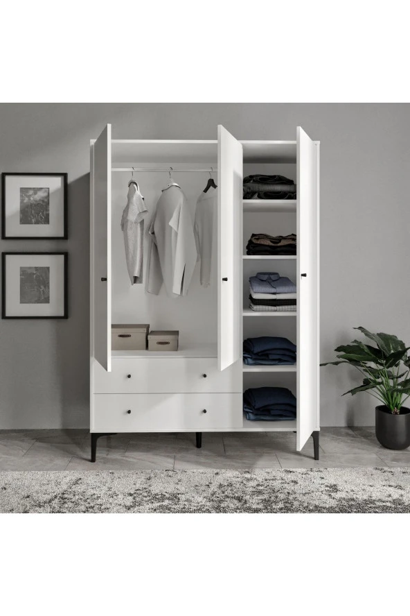 VENATTO Focus 3 Kapılı Dolap(%100Mdf) - 4