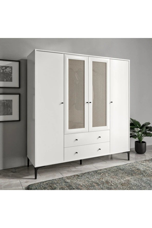 VENATTO Trio 4 Kapılı Dolap(%100Mdf)