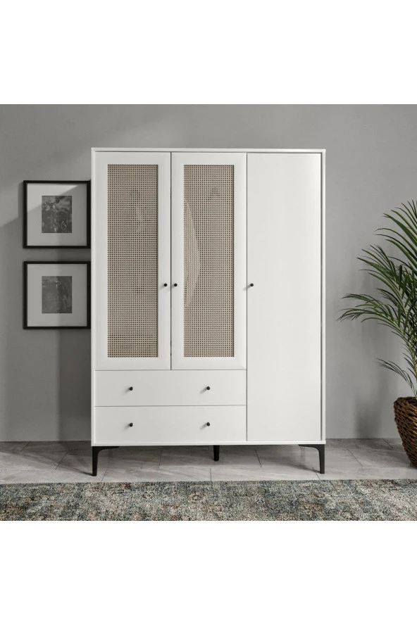 VENATTO Trio 3 Kapılı Dolap (%100Mdf)