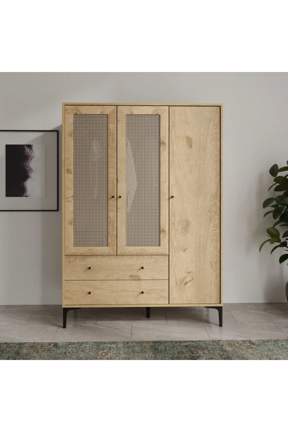 VENATTO Trio 3 Kapılı Dolap (%100Mdf) - 2