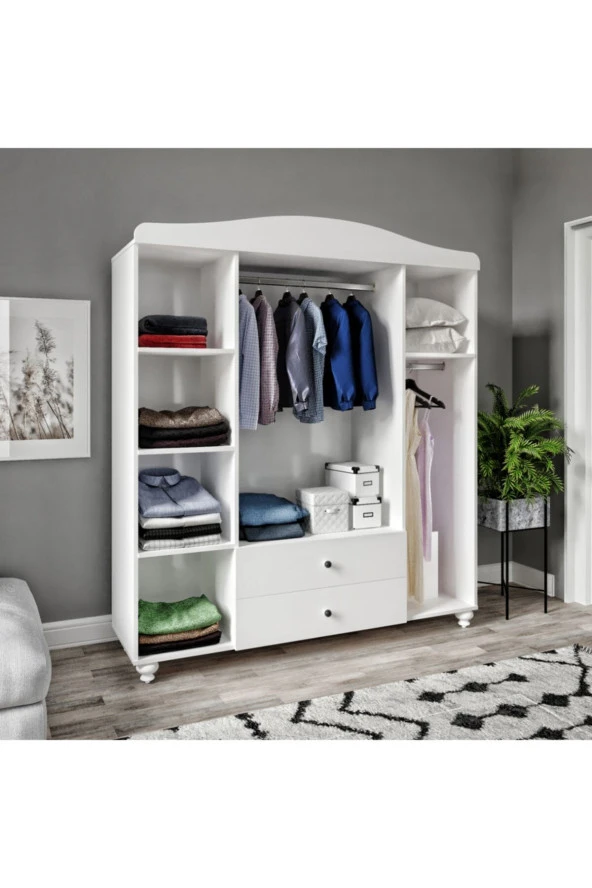 VENATTO Almina Dört Kapaklı Dolap(%100Mdf) - 2