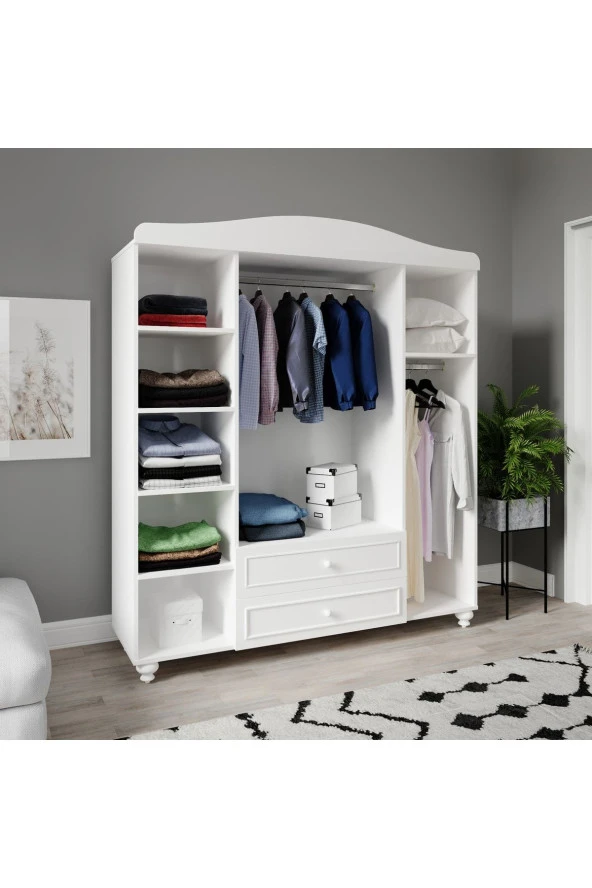 VENATTO Sandy Dört Kapaklı Dolap Mdf - 2