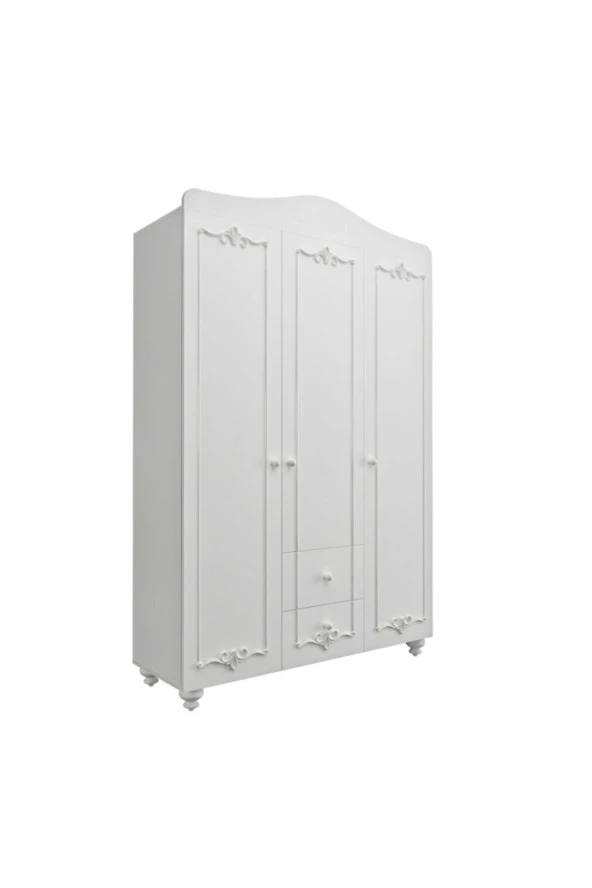 VENATTO Romantic 3 Kapılı Dolap/Gardırop (%100Mdf)