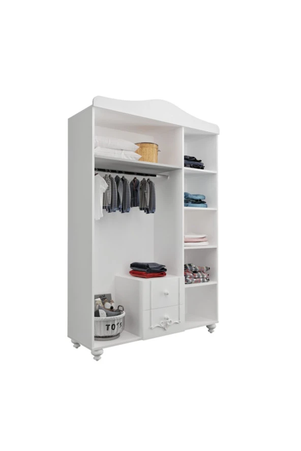 VENATTO Romantic 3 Kapılı Dolap/Gardırop (%100Mdf) - 2