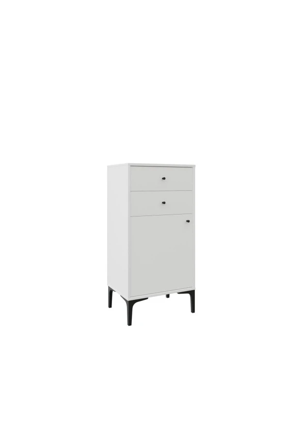 VENATTO Focus 2 Çekmeceli Şifonyer Beyaz (%100Mdf) - Resim 3