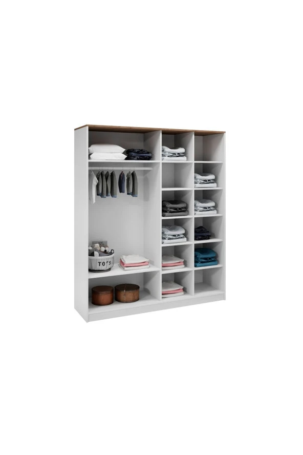 VENATTO Smart Xl Genç Odası - Smart 4 Kapılı Dolap, Smart Çalışma Masası, Smart Komodin, Smart Yavrulu Karyola 100X200 (%100Mdf) - 4