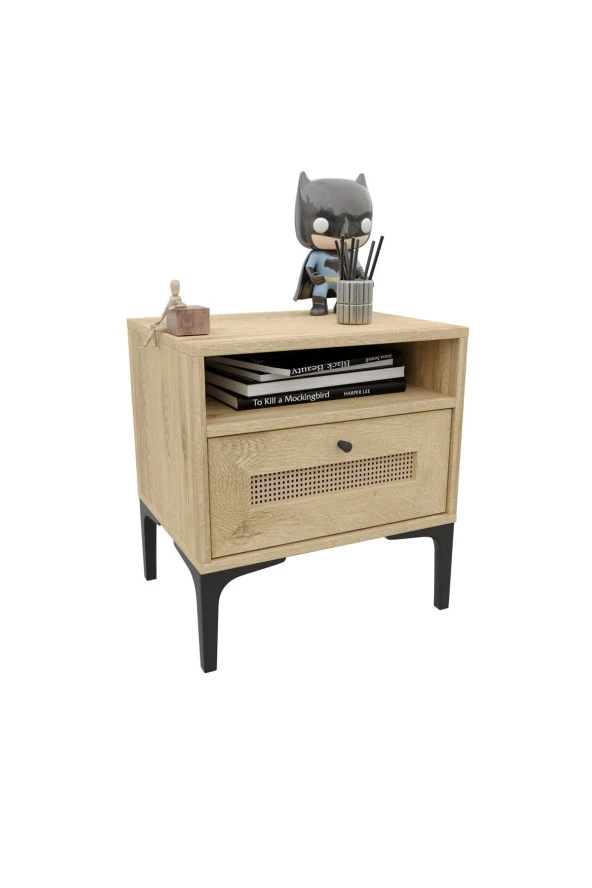 VENATTO Trio L Genç Odası Meşe - Trio 3 Kapılı Dolap, Trio Çalışma Masası, Trio Komodin, Trio Karyola 90X190 (%100Mdf) - 6