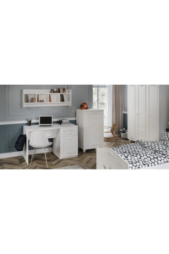 VENATTO Romantic Çalışma Masası (%100Mdf) - Resim 2