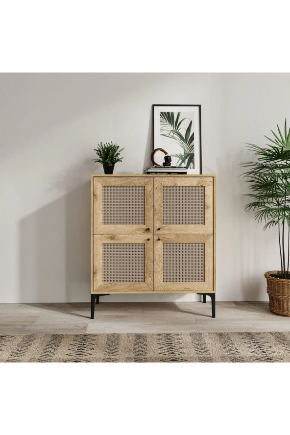 VENATTO Trio Kare Konsol Meşe (%100Mdf) - Resim 2