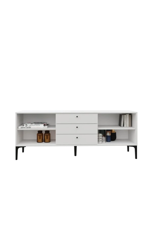 VENATTO Trio 3 Çekmeceli Konsol Beyaz (%100Mdf) - 4