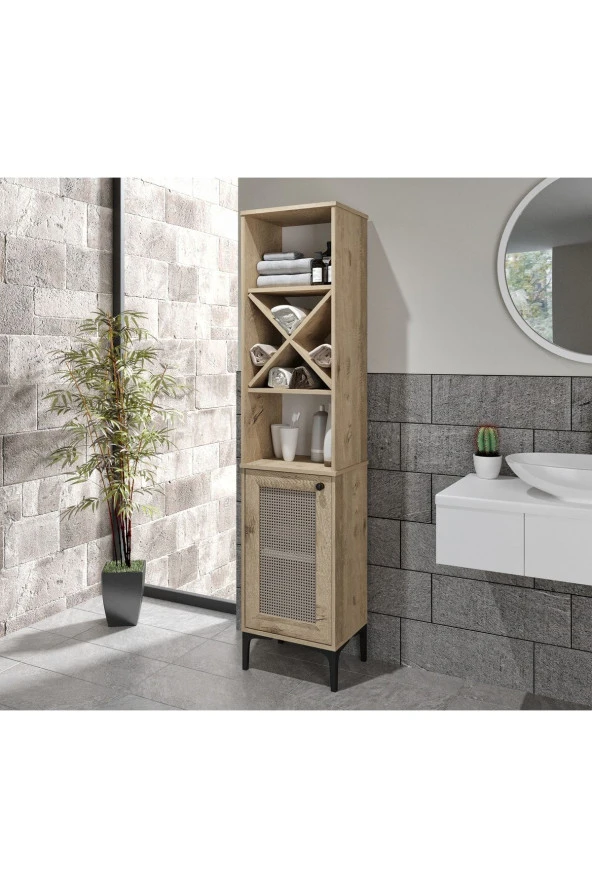 Venatto London Hasırlı Banyo Dolabı(%100Mdf)