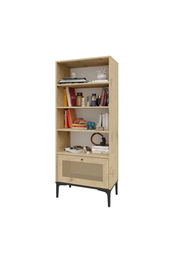 VENATTO Trio Kitaplık Meşe (%100Mdf)