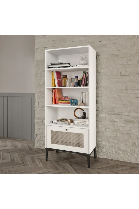 VENATTO Trio Kitaplık Beyaz (%100Mdf) - 2