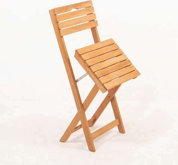 Meya Dekor Balkon - Bahçe 5'li Katlanabilir Bistro Set 4 Sandalye 1 Bahçe 60X80 cm Masa - 2