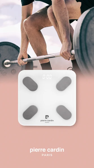 Pierre Cardin Yağ/kas/su Oranı Ölçümü Fonksiyonlu Akıllı Bluetooth Baskül PC-B30001 - Resim 7